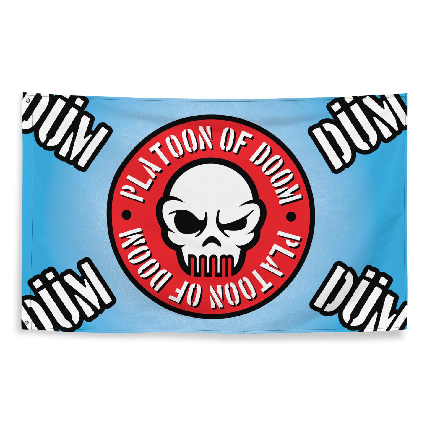 DOOMSkull LOGO - HORIZONTAL FLAG