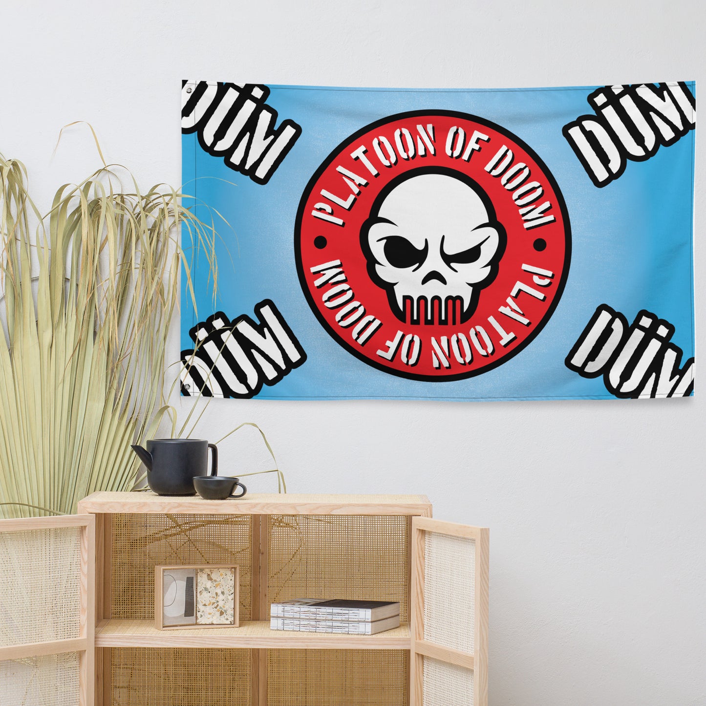 DOOMSkull LOGO - HORIZONTAL FLAG