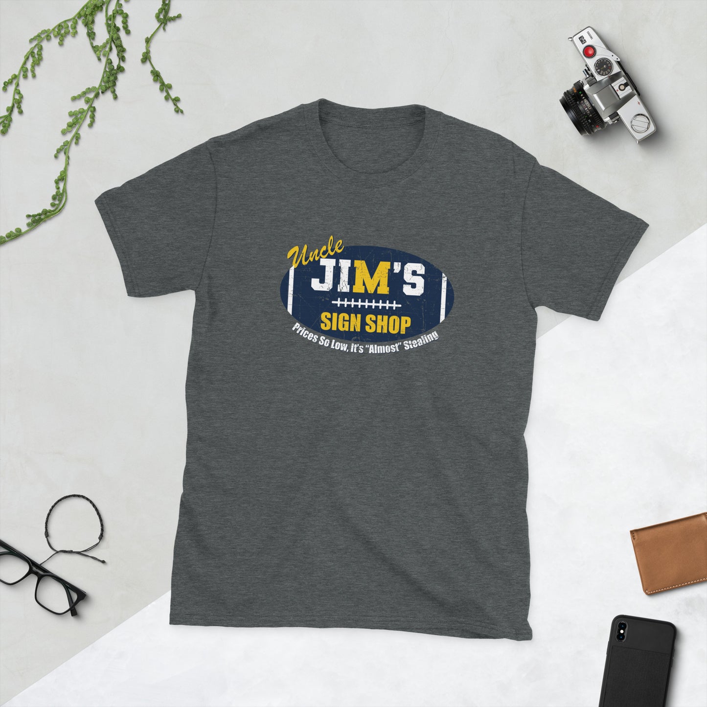 Uncle Jim's Sign Shop:  Short-Sleeve Unisex T-Shirt (Gildan Soft Style)