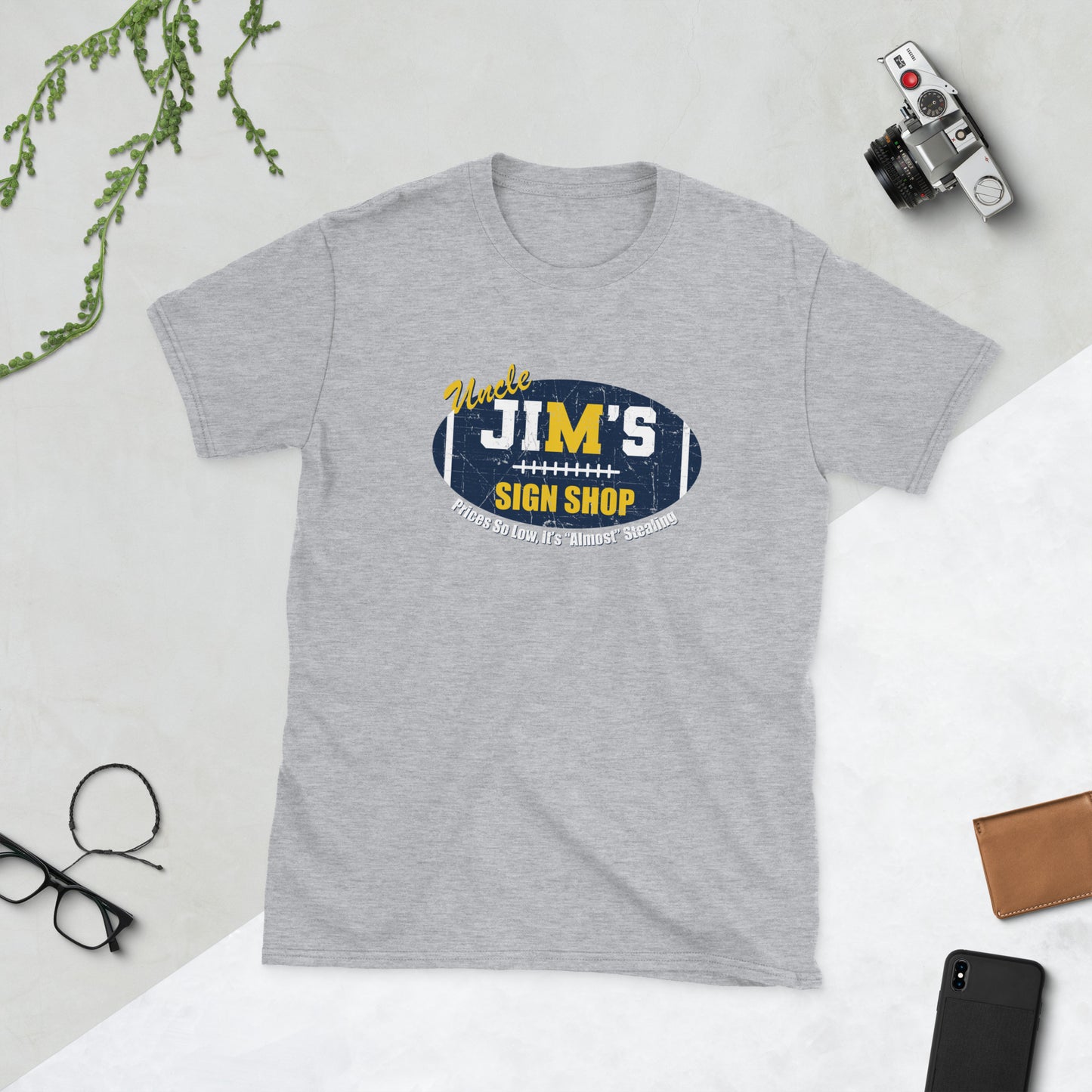 Uncle Jim's Sign Shop:  Short-Sleeve Unisex T-Shirt (Gildan Soft Style)