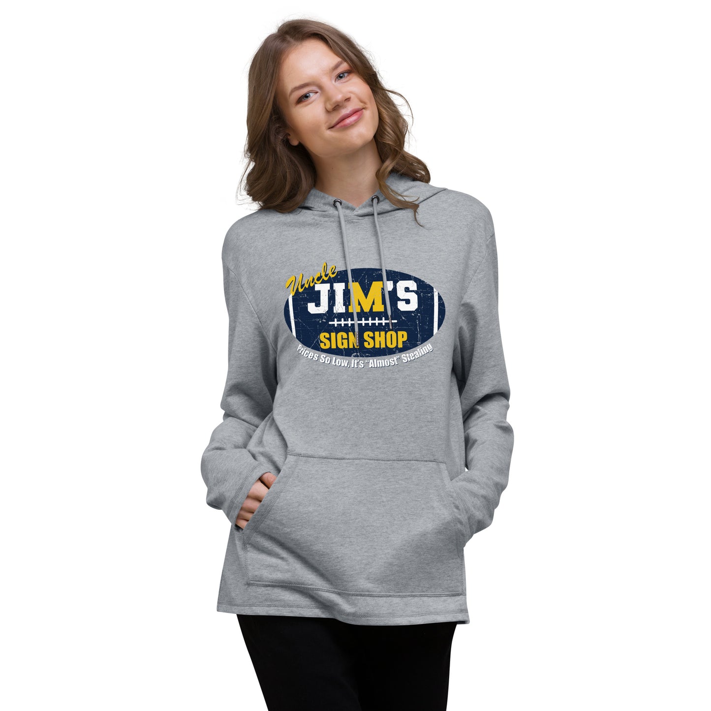 Uncle Jim's Sign Shop:  Unisex Lightweight Hoodie