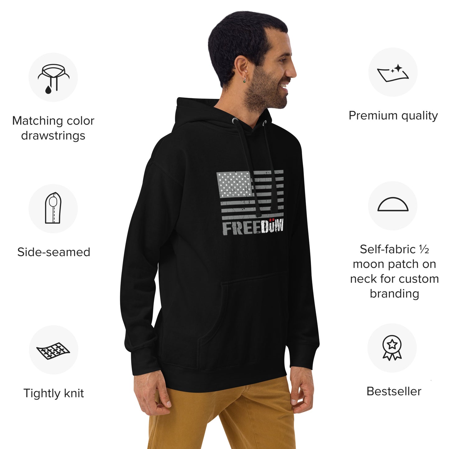 FREEDUM Flag - Unisex Hoodie